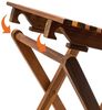 Spetebo Hocker Akazien Klapphocker natur geölt 37 x 29 cm (Anzahl, 2 St, Stück), Platzsparend zusammenklappbar Bild 4