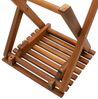 Spetebo Hocker Akazien Klapphocker natur geölt 37 x 29 cm (Anzahl, 2 St, Stück), Platzsparend zusammenklappbar Bild 5