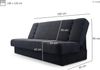 MOEBLO Schlafsofa CYPRUS NEW, Cord Sofa Beige Kippsofa Klappsofa Clic-Clack Couch für Wohnzimmer Federkern Sofagarnitur Polstersofa Cordstoff, mit Relaxfunktion Bild 3