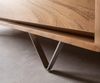 Sideboard Eloi 145x40 cm Akazie Natur 6 Schubladen V-Fuß Edelstahl Bild 5
