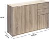 CASARIA® Kommode Sideboard Schrank Alba DB131 Eiche Bild 3