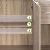CASARIA® Kommode Sideboard Schrank Alba DB131 Eiche Bild 4