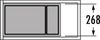 Hailo Abfallsammler Inset Tandem 38+7 Liter 3614301 hellgrau Bild 3
