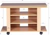 Fernsehschrank Drehbar auf Rollen | TV Bank 75 x 38 x 50 cm mit Drehteller für Fernseher Bild 4