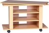 Fernsehschrank Drehbar auf Rollen | TV Bank 75 x 38 x 50 cm mit Drehteller für Fernseher Bild 2