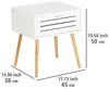 Wenko 50722800, Kaffeetisch, Quadratische Form, 4 Bein(e), Weiß Bild 3