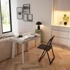 Skraut Home | Ausziehbarertisch | Multifunktionaler ausziehbarer | 260 | Für 12 Gäste | Hölzerne Beine | Moderner Stil | Mattweiß und Zement Bild 4