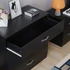 Vida Designs schwarz Kommode, 4 Schubladen mit Metall Griffe & Läufer, Einzigartige Anti-Bowing Schublade Unterstützung, Riano Schlafzimmer Aufbewahrung Möbel Bild 5