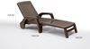 Dmora - Sonnenliege Saturno, Verstellbarer Gartenliegestuhl mit Armlehnen, Outdoor-Liege, 100% Made in Italy, 190x46h70 cm, Braun Bild 2