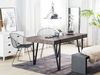 Esstisch dunkler Holzfarbton / schwarz 180x90 cm ADENA Bild 2