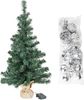 Bambelaa! Weihnachtsbaum Künstlich Mit Beleuchtung Geschmückt Tannenbaum Dekoriert Christbaum Beleuchtet LED 75cm Silber Bild 4