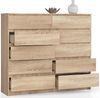 Kommode K-140 mit 10 (2x5) Schubladen, B138 x H121 x T40 cm, Gewicht 75 kg Bild 4