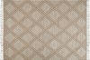 Teppich Baumwolle beige weiß 160 x 230 cm Kurzflor KACEM Bild 4