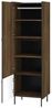 Kleiderschrank Drehtürenschrank Pereto 59x55x190cm Warmia Nussbaum schwarz matt 2-türig Bild 5
