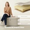 HOMCOM Sitzbank Polsterbank 105 x 51 x 49 cm mit Streifenstruktur (Sitztruhe, 1-St, Bank bis 200 kg), Cord-Bezug, Stauraum, gepolstert Bild 4