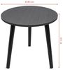 Spetebo Beistelltisch Holz Sofatisch schwarz rund - 41 x 40 cm im eleganten Design (Anzahl, 1-St, Stück), mit 3 Beinen Bild 3