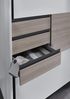 Schwebetürenschrank >Bremen< in WEISS + MULTIPLEX - 180x198x65cm (BxHxT) Bild 3