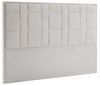 Vente-unique - HERMINE Bettkopfteil und Bettbrücke SamtStoff Beige - B 8 cm x H 110 cm x L 160 cm Bild 3