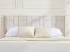 Vente-unique - HERMINE Bettkopfteil und Bettbrücke SamtStoff Beige - B 8 cm x H 110 cm x L 160 cm Bild 5