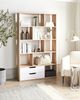 Bücherregal WADENA 185 cm Braun Weiß Bild 2