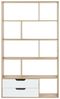 Bücherregal WADENA 185 cm Braun Weiß Bild 4