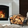 Relaxdays Klappbarer Kaminholzkorb aus Metall Bild 2
