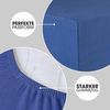 CelinaTex Jersey Spannbettlaken Lucina 90x200-100x200 cm royal blau 100% Baumwolle gekämmt bis 26cm Matratzenhöhe Spannbettbezug, Leintuch, Bettlaken, elastisch, Strech, Oeko-Tex Bild 4