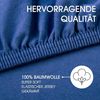 CelinaTex Jersey Spannbettlaken Lucina 90x200-100x200 cm royal blau 100% Baumwolle gekämmt bis 26cm Matratzenhöhe Spannbettbezug, Leintuch, Bettlaken, elastisch, Strech, Oeko-Tex Bild 2