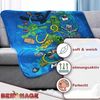 Wohndecke Minecraft Decke Slurp 150x200 cm Kuscheldecke Wohndecke, BERONAGE, passend zur Bettwäsche, ideal für Sofa, Couch, Bett, Auto, Camping Bild 3