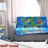 Wohndecke Minecraft Decke Slurp 150x200 cm Kuscheldecke Wohndecke, BERONAGE, passend zur Bettwäsche, ideal für Sofa, Couch, Bett, Auto, Camping Bild 5