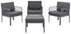 Gartensofa Set 4-Sitzer ERICHE Dunkelgrau Bild 4