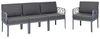 Gartensofa Set 4-Sitzer ERICHE Dunkelgrau Bild 5