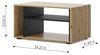 Couchtisch AURIS 87x55 schwarze Artisan-Eiche Bild 3