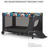 Kinderkraft Joy 2 Kinderbett, 2 in 1 Kinderreisebett, Babybetten, Kinderbett, Reisebett, Modernes Design, Kleine Abmessungen nach Zusammenklappe, Räder, Happy Shapes Bild 5