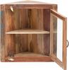 Eckhängeschrank massivum Sumana 65x65x30 cm braun Massivholz Hängeschrank rustikal Flur Küche Bad Wandschrank recyceltes Holz Bild 4