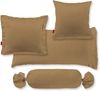2 Stück Fleuresse Mako-Satin Kissenbezüge 40x80 cm uni mit RV DP 4033 sand Bild 3
