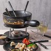 Spring Montana Fondue Garnitur Schwarz/Gold 22 cm Bild 3