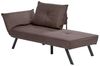 Linksseitige Chaiselongue ROCAMADOUR Stoff Braun Bild 5