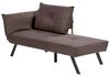 Linksseitige Chaiselongue ROCAMADOUR Stoff Braun Bild 4