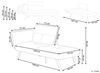 Linksseitige Chaiselongue ROCAMADOUR Stoff Braun Bild 3