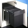 Wesco Profiline Double-Master-Maxi 40 DT Einbau-Abfallsammler, 2x20 L, anthrazit (887911-11) Bild 2