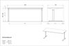 Germania Schreibtisch 4253-583 GW-Profi, in Lichtgrau/Silber, mechanisch höheneinstellbar, 180 x 80 x 80 cm (BxHxT) Bild 3