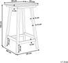 Garten Bartisch ADIRONDACK 60 cm 59 cm Kunststoff Blau Bild 3
