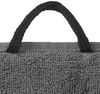 BVB Handtuch BVB Duschtuch grau/schwarz 70x140 cm, Baumwolle (Packung, 1-St) Bild 5