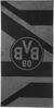 BVB Handtuch BVB Duschtuch grau/schwarz 70x140 cm, Baumwolle (Packung, 1-St) Bild 2