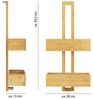ONVAYA® Duschregal ohne Bohren | aus Bambus | Badregal zum Hängen | Duschablage aus Holz | Hängeregal für die Dusche Bild 3