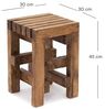 CREEDWOOD Hocker HOLZ HOCKER "TETRIS", Altholz massiv Holz, 45 cm, Blumenhocker Bild 3