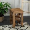 CREEDWOOD Hocker HOLZ HOCKER "TETRIS", Altholz massiv Holz, 45 cm, Blumenhocker Bild 2
