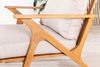 riess-ambiente Loungeset COMFORT LINE natur/beige - Akazie, Massiv, Outdoor-Stoff, wetterfest, (Set, 4-tlg, Gartensofa, 2x Gartensessel, Gartentisch), Pflegeleichte & langlebige Gartenmöbel - ideal f. Balkon oder Terrasse Bild 5