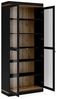 Vitrine mit zwei Türen, Farbe Schwarz, 88,7 x 200,4 x 36,25 cm Bild 4